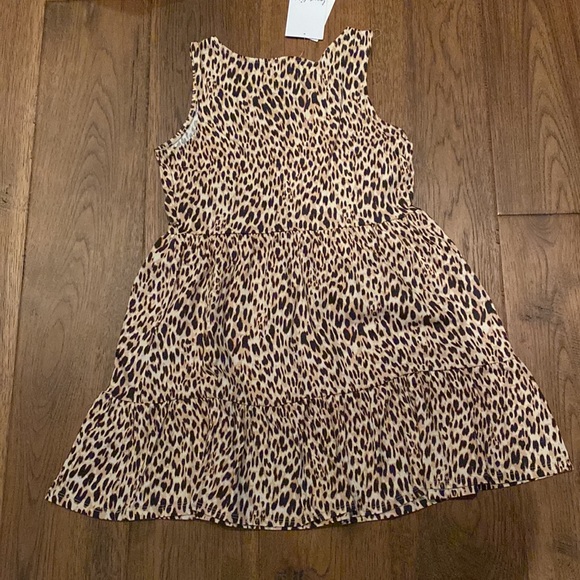 Love, fire Kids leopard tiered print dress. BNWT - Picture 3 of 6